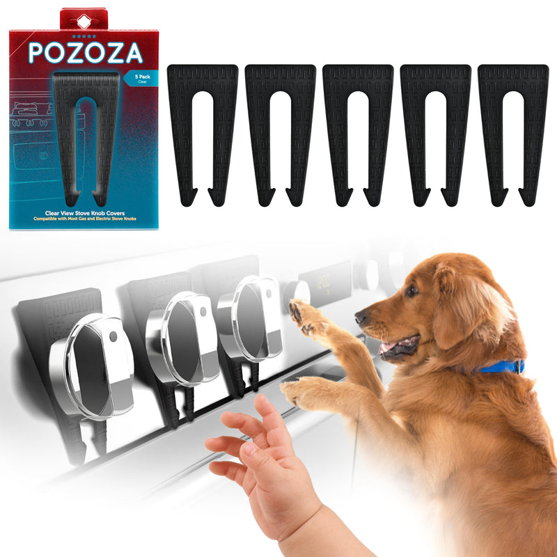 [Australia] - Stove Knob Safety Covers - Gas Stove Knob Locks & Oven Knob Covers for Child Safety, Baby Proofing Stove & Oven with Childproof Stove Knob Locks, Baby Proof Oven Lock, Gas Stove Child Safety Covers 