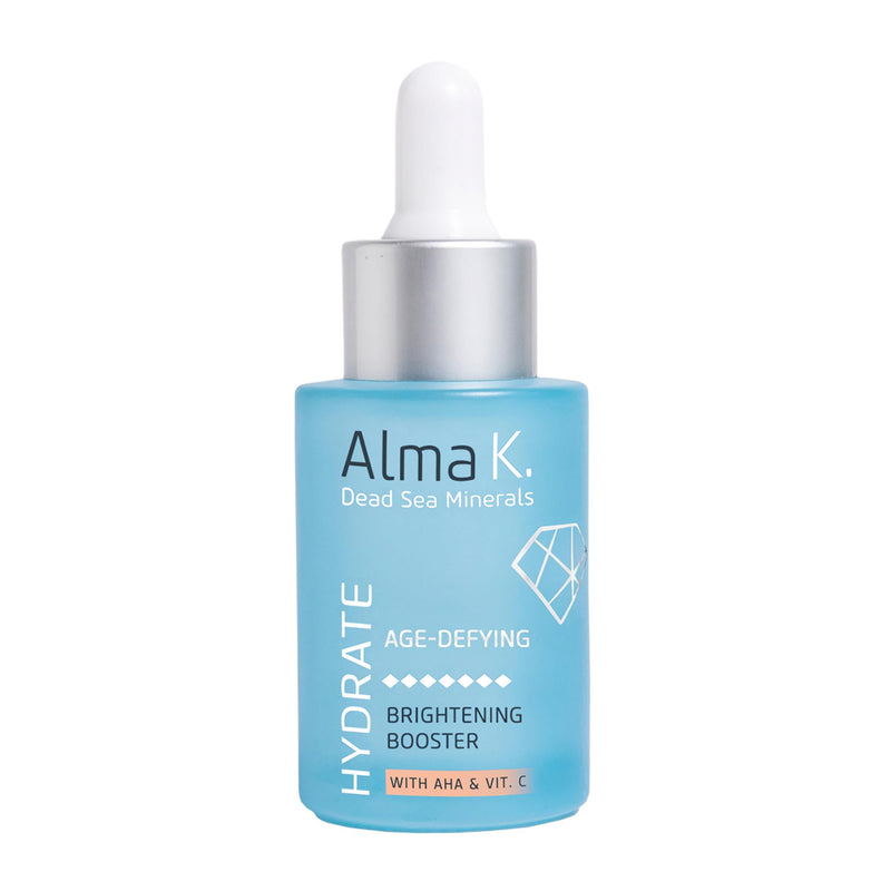 Alma K Brightening Booster - Vitamin C Face Serum with AHA, Hydrating and Brightening Serum for Women, Anti Aging, Improve Appearance of Fine Lines & Wrinkles - 1 oz 1 Fl Oz (Pack of 1)