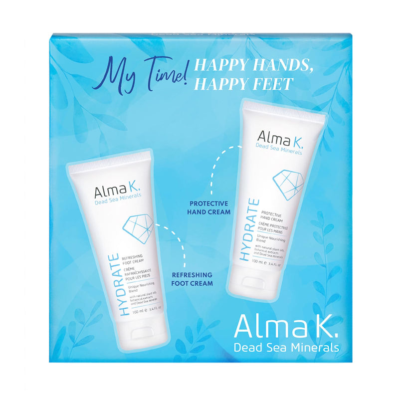 [Australia] - Alma K Happy Hands Happy Feet Set - Protective Hand Cream - Refreshing Foot Cream - Hand Lotion for Women - Foot Cream for Women - 2 Pc 