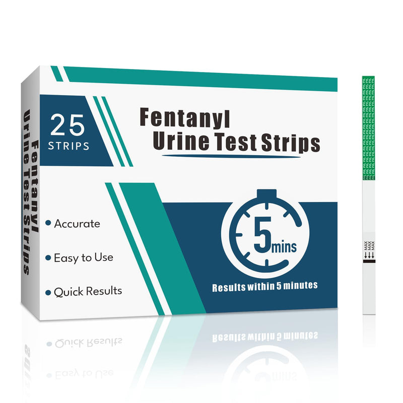 [Australia] - [25 Packs] Rapid Fentanyl Test Strip, Fentanyl Test Kit for Home Use with Accurate & Reliable Results 20 ng/mL - Ideal for Liquids, Powders and More 