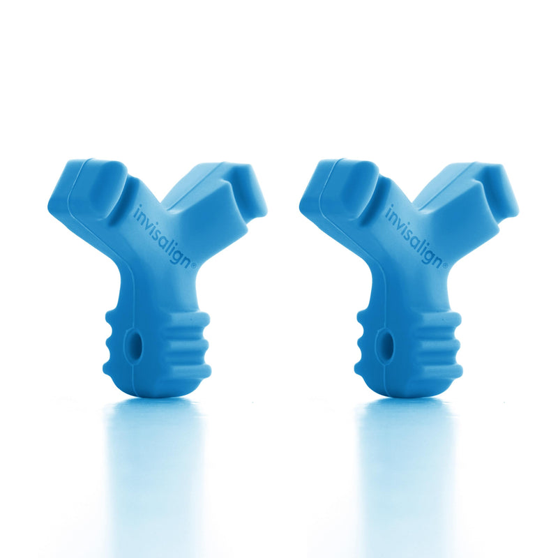 [Australia] - Invisalign Munchies EPS Aligner and Retainer Tray Seaters, Aligner Chewies (Pack of 2) (Blue) Blue 