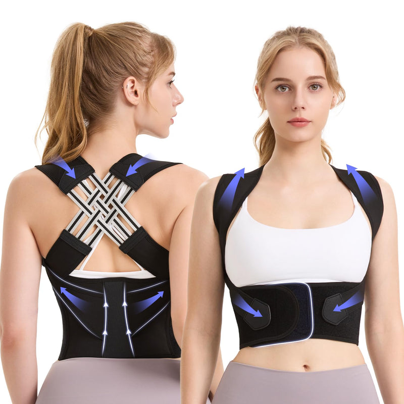 Back Brace Posture Corrector for Women and Men,Adjustable Shoulder Straightener,Used for correcting posture and scoliosis X-Large