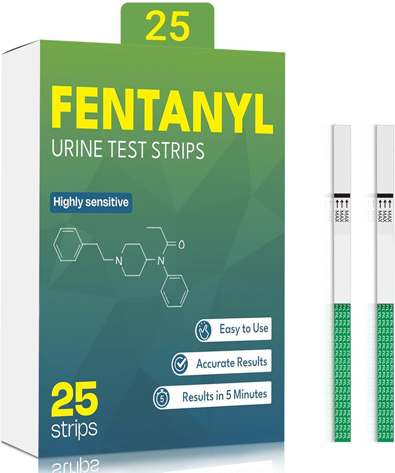 [Australia] - [25 Packs] Fentanyl Rapid Test Strip, Fentanyl Test Kit for Home Use with Accurate & Reliable Results, 20 ng/ml Cut-Off Level - Highly Sensitive Testing for Liquids, Powders and More 