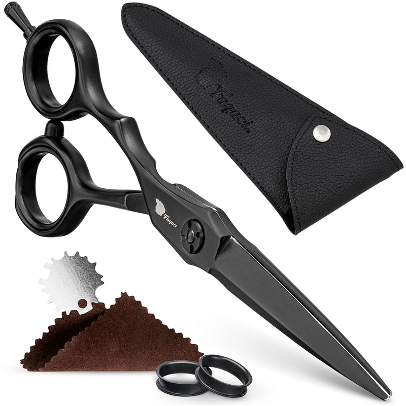 [Australia] - Fagaci Hair Scissors Professional Left 6” 440C Steel for Superior Precision, Extremely Sharp Blades Hair Cutting Scissors for Women & Men, Durable Sharpness Hair Shears for Hair Cutting 6 inch - Left Handed 