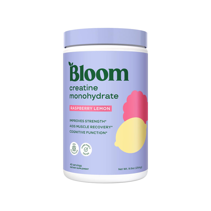 [Australia] - Bloom Nutrition Creatine Monohydrate Powder, 5g Micronized Creatine per Serving, Supports Muscle Recovery, Strength, Endurance, Pre or Post Workout, Gluten Free, Non GMO, Raspberry Lemon, 40 SVG, 9 oz NEW! Raspberry Lemon 9 Ounce (Pack of 1) 