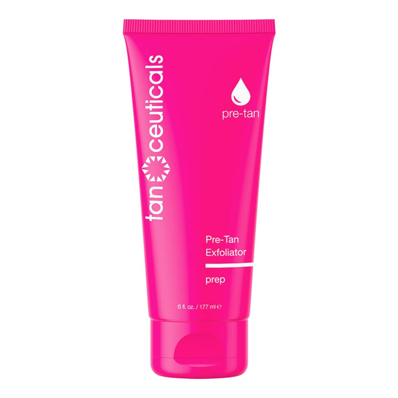 Pre-Tan Exfoliator Scrub - Smooth, Soften & Prepare Your Skin - Naturally Exfoliating Apricot - Enriched with Acai Berry & Vitamin E - Coconut Scent, 6 FL oz