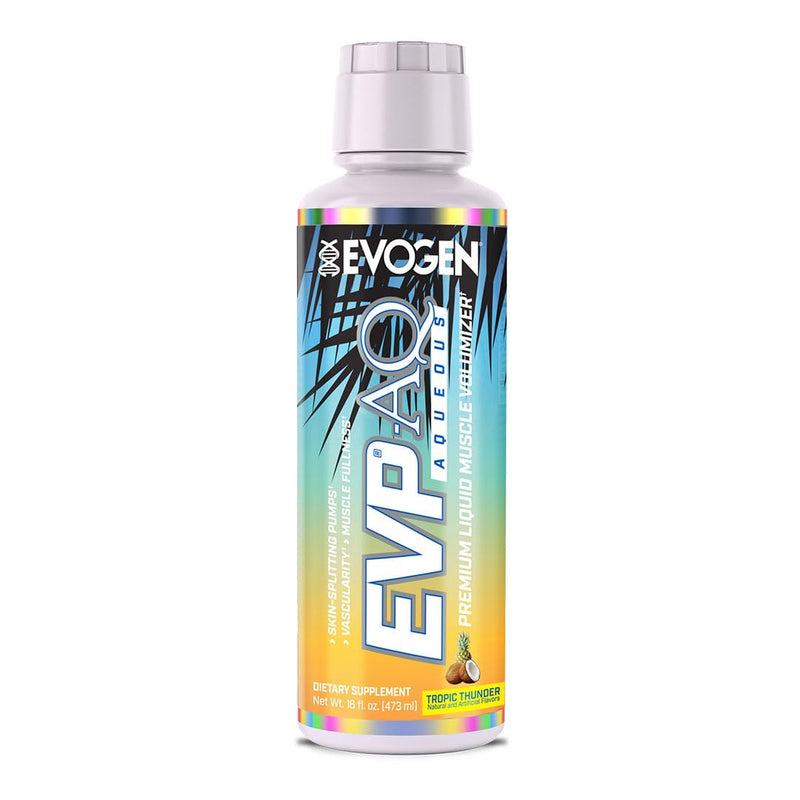 [Australia] - Evogen EVP AQ - Liquid Glycerol Muscle Volumizer | Pre Workout for Pumps, Vascularity, & Hydration | Premium Preworkout for Men & Women | Tropic Thunder | 16 fl oz 
