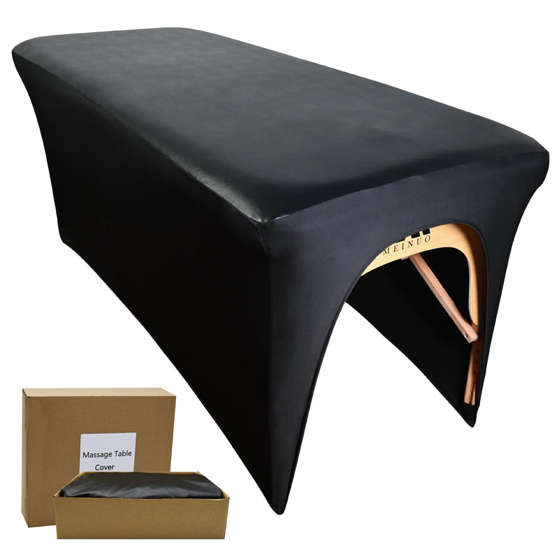 [Australia] - 32Inch Lash Bed Cover 1 Pack|PU Leather Massage Table Cover|Soft Comfortable Spa Bed Cover for Salons Spa Home Use Black 32in-1pcs 