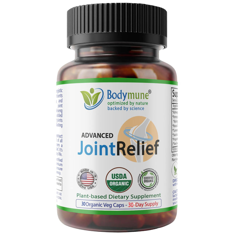 [Australia] - Advanced JointRelief Joint Works | Joint & Muscle Support Supplement* | Promotes Mobility & Health* | 30-Day Supply | USDA Organic, Vegan, Non-GMO, USA Made 30 Count (Pack of 1) 