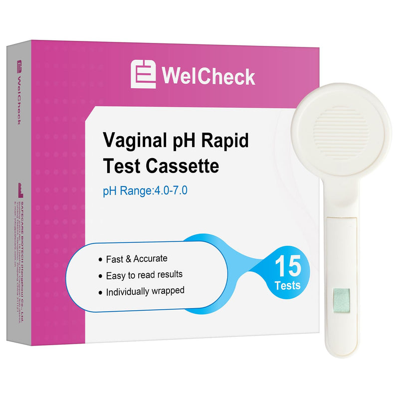 Vaginal pH Test Strips, Vaginal Yeast Infection Test Strips, Feminine pH Test, BV Test Strips pH Balance for Women, 15 Individually Packaged Strips