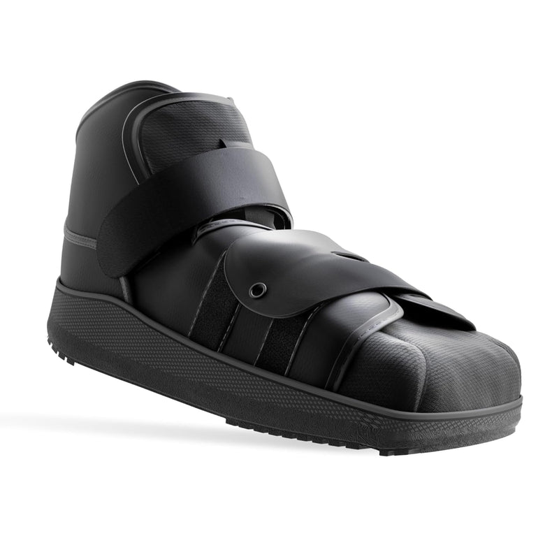 High Medical Shoe Closed Toe, Size L, Walking Boot & Foot Brace, Post Op/Orthopedic Boot for Injured Foot for Men and Women Black X-Large