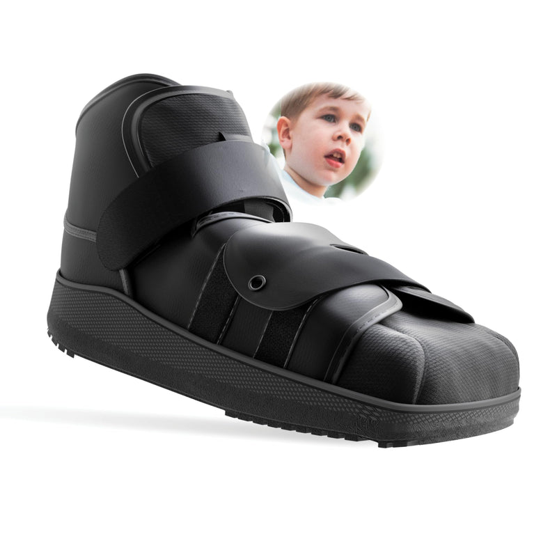 Kids High Medical Shoe Closed Toe, Size XS, Walking Boot & Foot Brace, Post Op/Orthopedic Boot for Injured Foot for Kids, Kid Walking Boot for Recovery