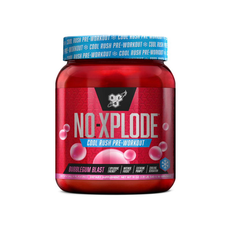 [Australia] - BSN N.O.-XPLODE Cool Rush Pre Workout Powder, Preworkout Energy Supplement for Men and Women with Creatine and Beta-Alanine, New Flavor: Bubblegum Blast, 30 Servings 1.2 Pound (Pack of 1) 