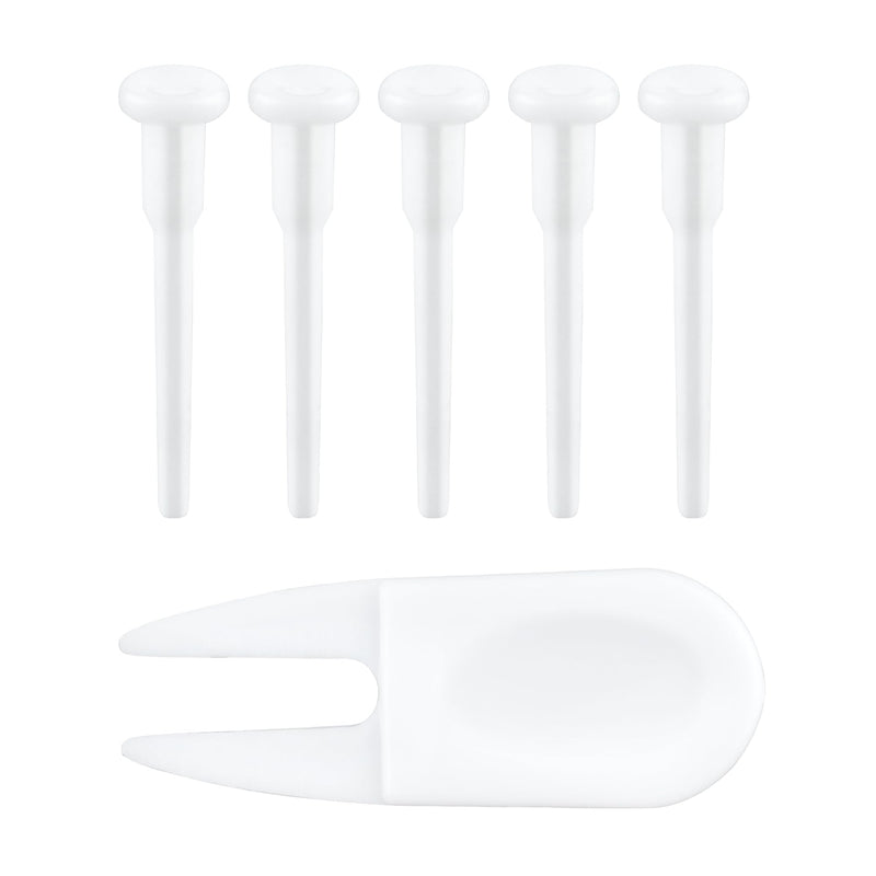 [Australia] - Quacc 6 PCS Yoga Ball Replacement Plugs and Plug Puller Kit, Pilates Ball Air Stopper Large Yoga Ball Air Plug Valve Nozzles Pin Exercise Ball Plug Removal Devices 