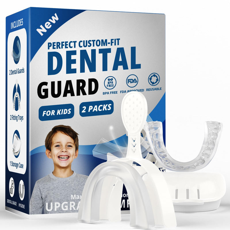 [Australia] - Toddler Kids Mouth Guards for Teeth Grinding,2 Pack Toddler Size, Comfortable Mouth Guards for Clenching Teeth, Child Bite Guards Small 2.0 