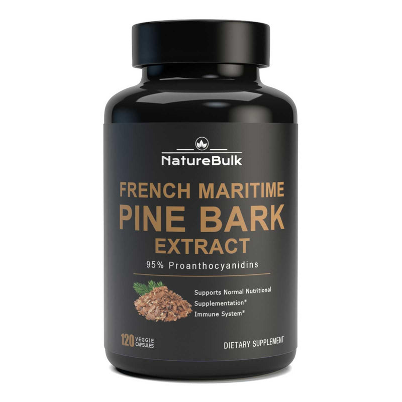 [Australia] - French Maritime Pine Bark Extract 400 mg, 95% Proanthocyanidins - Standardized 30X Extract, 120 Vegan Capsules 
