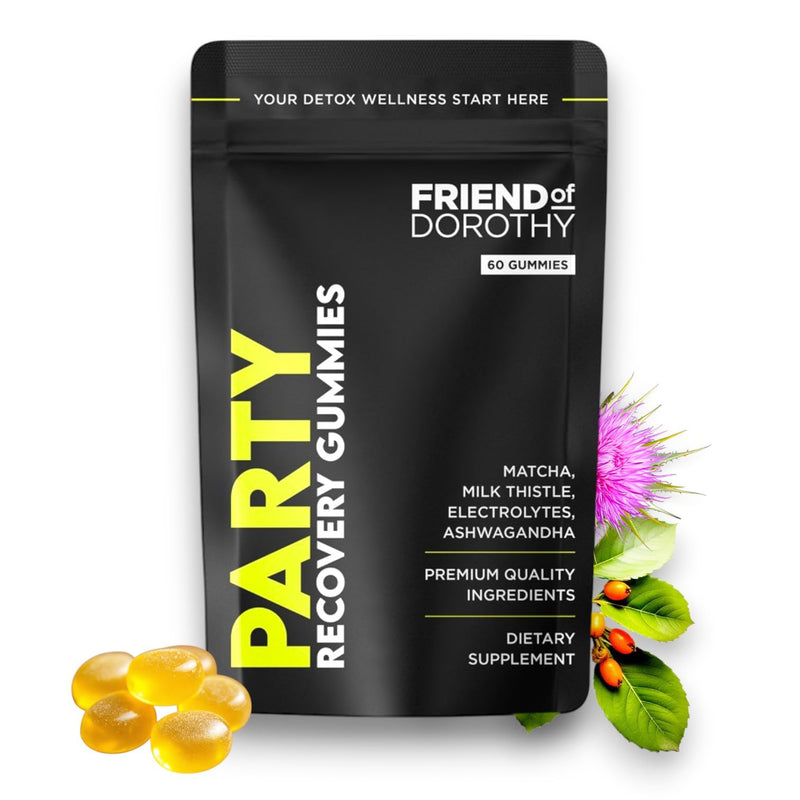 Post-Party Recovery Gummies with Hydration & Liver Support, Milk Thistle | Supports Hydration, Liver Health, Energy & Antioxidant Recovery, Milk Thistle, Vitamin C, B Vitamins, Electrolytes, Non-GMO