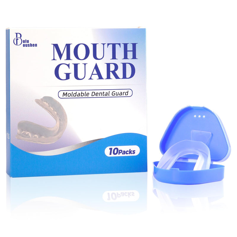 [Australia] - Mouth Guard for Grinding Teeth at Night，buluoushen Night Guard，10 Pack Night Guards for Teeth Grinding，Teeth Grinding Mouth Guard for Sleep,1 Sizes & 1 Travel Case 