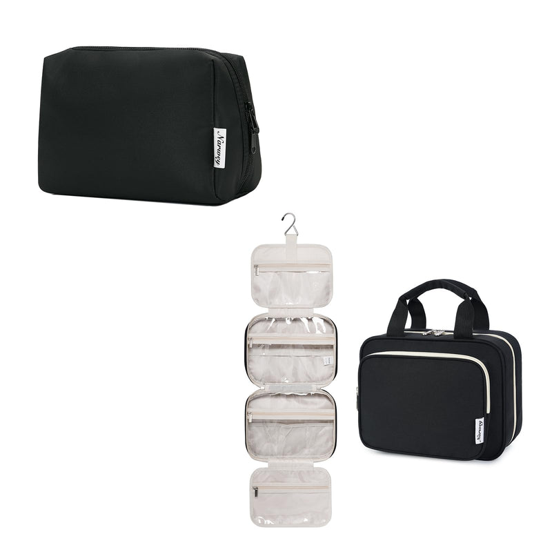 Narwey Hanging Toiletry Bag With Large Makeup Bag