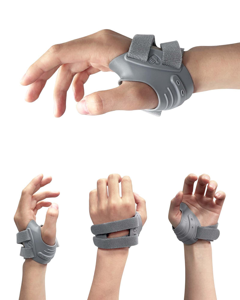 Thumb Brace for Joint Pain,CMC Joint Thumb Arthritis Brace, Thumb Splint for Osteoarthritis, Tendonitis, Arthritis Relief, Thumb Support Brace, CMC Joint Stabilizer Orthosis(Right Hand, L, Gray) Large Right Hand-Gray