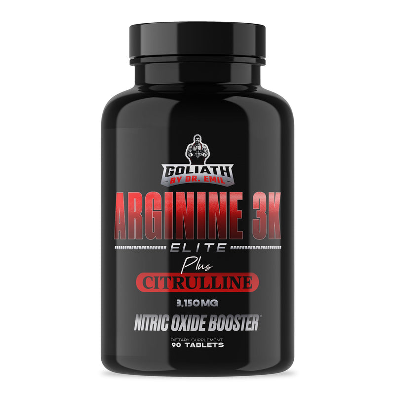 [Australia] - Dr. Emil - Elite L Arginine (3150mg) + L-Citrulline Highest Dose - Nitric Oxide Supplement for Vascularity, Endurance and Heart Health (AAKG and HCL) - 90 Tablets 
