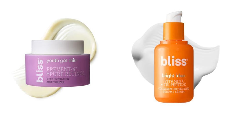 Bliss Youth Got This Moisturizer & Bright Idea Vitamin C Face Serum - Anti-Agin Skin Care - Brighten and Hydrate - Vegan, Cruelty-Free