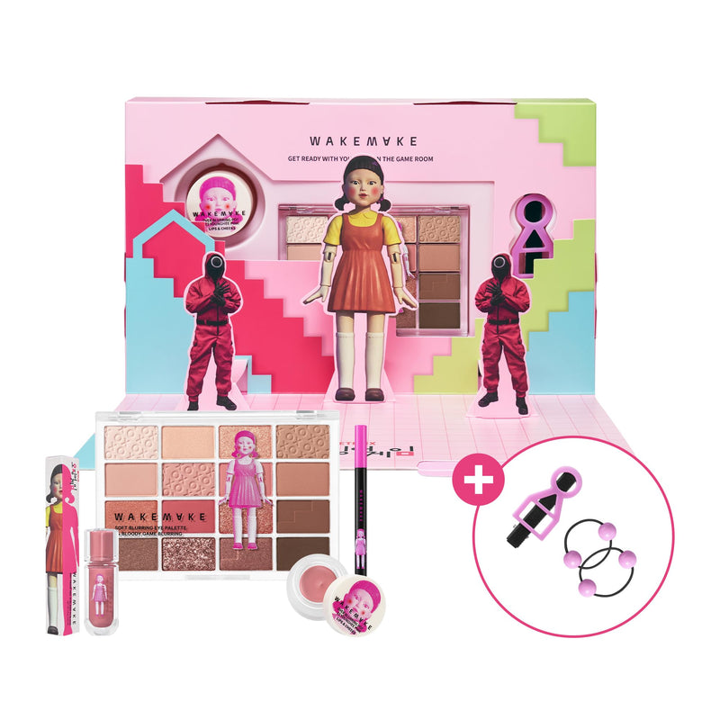[Australia] - WAKEMAKE WM X Netflix Squid Game Get Ready with Younghee Make up Set | Korean Make Up Set 