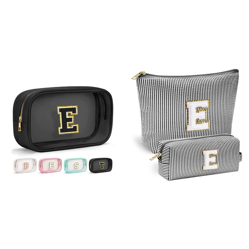 YOOLIFE Personalized Teen Girl Gifts Initial Cute Cosmetic Makeup Bag