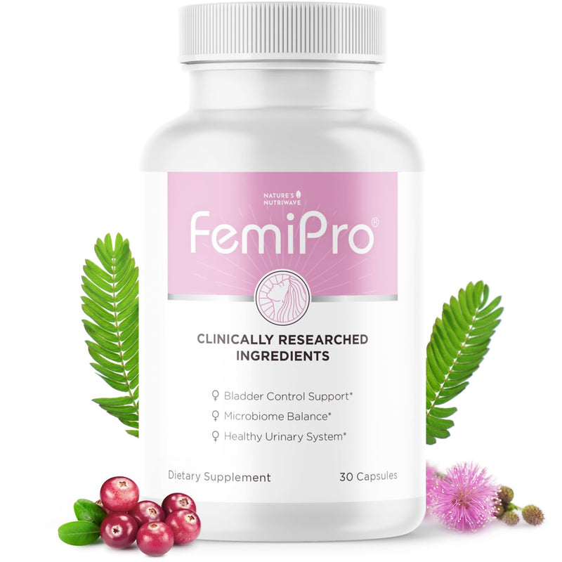 FemiPro – Herb & Probiotic Blend, USA Made – 30 Ct, 1 Month Supply | Herbal & probiotic capsule blend | Non-GMO, Made in USA | Easy-to-swallow daily capsule 30 Count (Pack of 1)