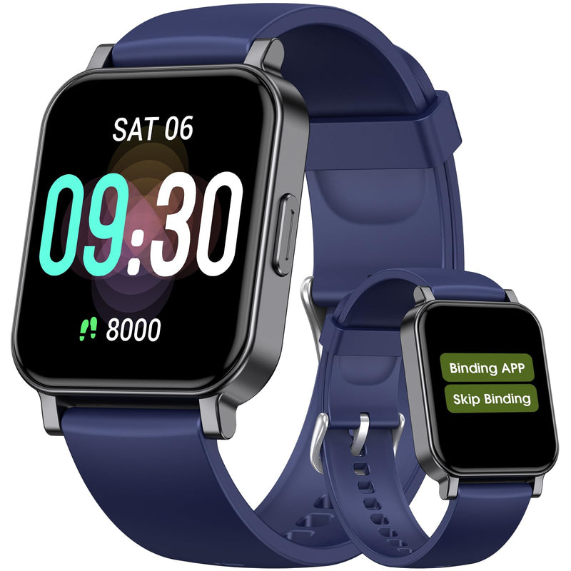 [Australia] - Pedometer Watch Senior Friendly No App/Phone Required, Waterproof Fitness Tracker Watch with Step Counter Calories/Sleep Tracker for Walking Running for Men Women Blue 