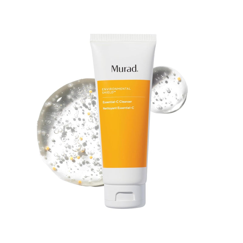Murad Essential-C Facial Cleanser - Vitamin C | Gentle foaming gel face wash with Vitamin C, Vitamin E, Vitamin A, Allantoin & Panthenol cleanses, nourishes and hydrates 5 Fl Oz (Pack of 1)