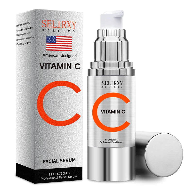 Super Vitamin C Serum for Women over 70, All-In-One Total Package Face Serum for Mature Skin, Hydrating, Lifting, Anti-Aging Reduce Wrinkles Age Spots Unscented