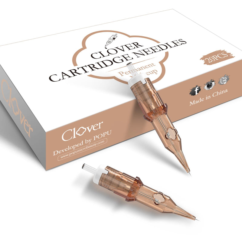 [Australia] - Smp Professional Cartridges Tattoo Needles 3 Round Liner 0.30mm Bugpin Needles Cartridges for Tattooing Permanent Makeup Hair Strokes Tattoo Gun Kit Supply 1003RL (Clover) 1003RL 0.30mm 