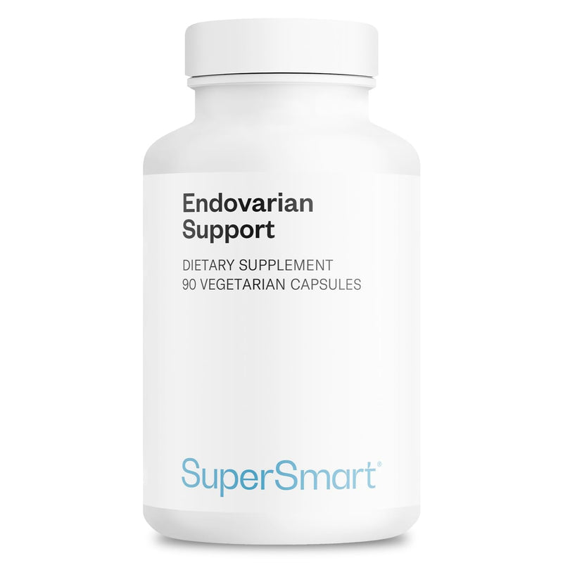 Supersmart Endovarian Support (Advanced Formula) - Natural Supplement with Pea, NAC, ALA, Magnesium, Trans-Resveratrol | Non-GMO & Gluten-Free - 90 Vegetarian Capsules