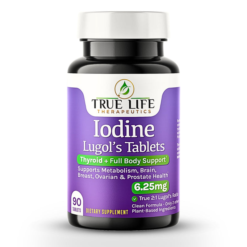 [Australia] - Lugol‚Äôs Iodine Tablets 6.25mg ‚Äì Precise-Dose Thyroid & Energy Support ‚Äì No Harsh Liquid, Stable Potassium Iodide Supplement ‚Äì 90 Ct, Non-GMO, No Preservatives 