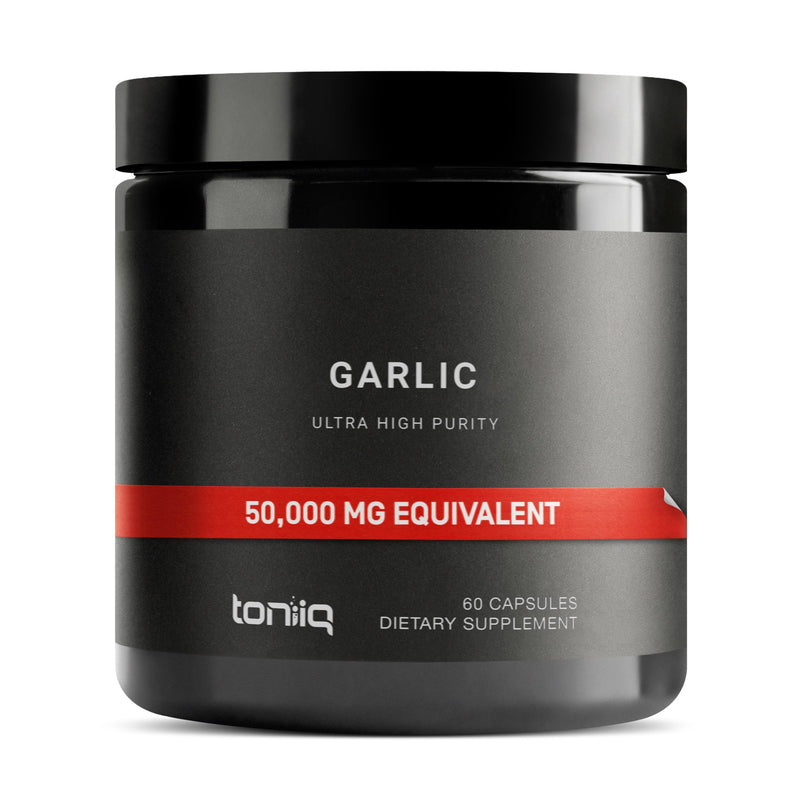 [Australia] - Garlic Capsules with 10,000mcg Allicin - Odorless - 50:1 Extract for Maximum Potency - Third-Party Lab Tested - 60 Vegetarian Capsules 60 Count (Pack of 1) 