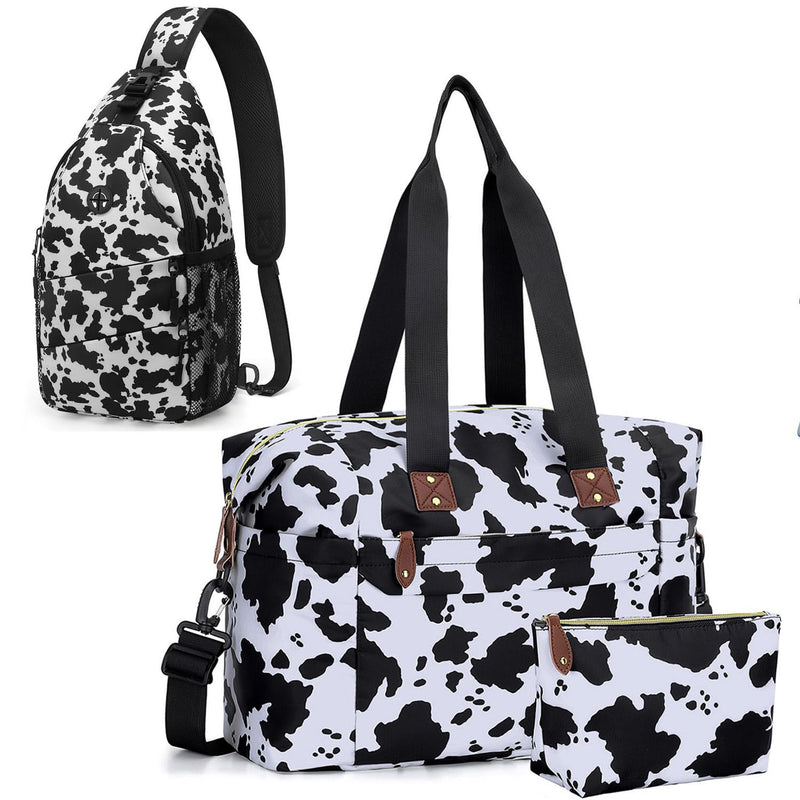Pritent Crossbody Bags for Women & Travel Duffle Bag for Women(Cow Print)