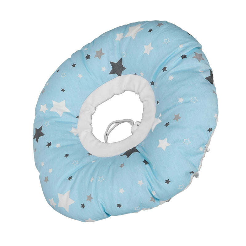 [Australia] - Piercing Pillow, Donut Pillow, Light Blue Star Pattern Pressure Ear Sore Pillow Ear Hole Piercing Pillow for Side Sleepers 
