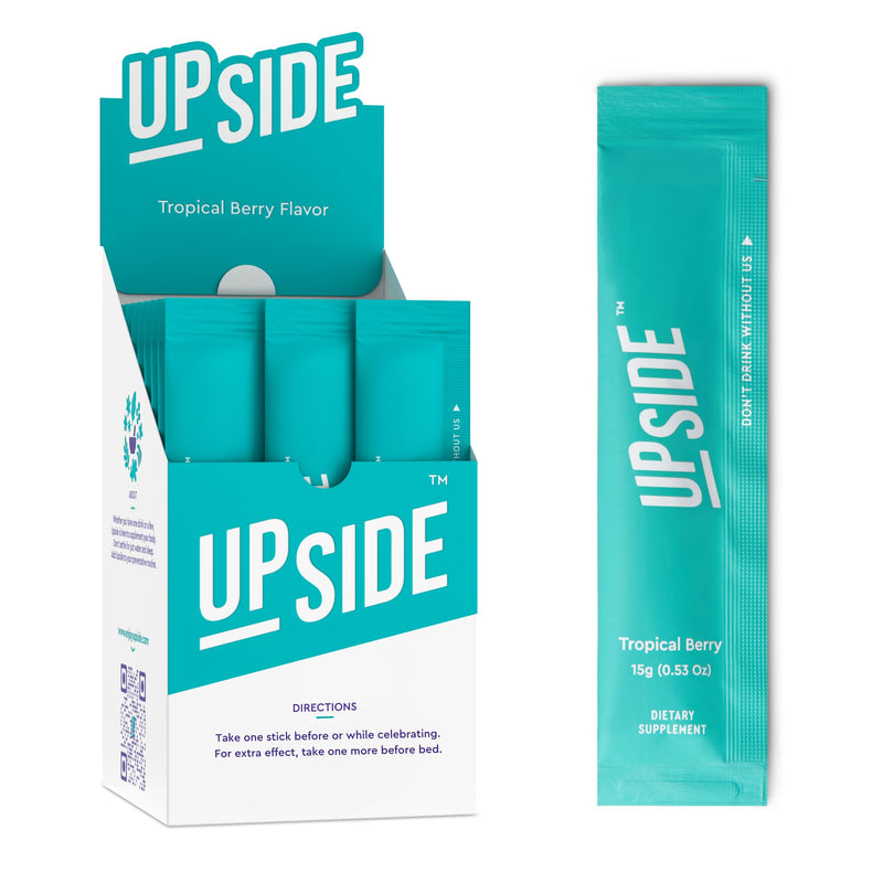 [Australia] - UPSIDE Pre-Celebration Vitamin Jelly Sticks | Natural Ingredients for Better Mornings | Eat One Before Celebrating | DHM, Hardy Orange, Electrolytes | Party, Wedding, Weekend Essentials 1 Count (Pack of 10) 