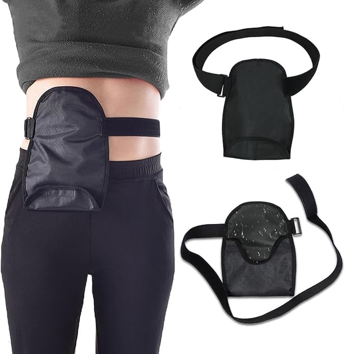 [Australia] - Waterproof Ostomy Bag with Adjustable Fixation Band Reusable Universal Stoma Pouch Cover Ostomy Supplies for ileostomy 1 