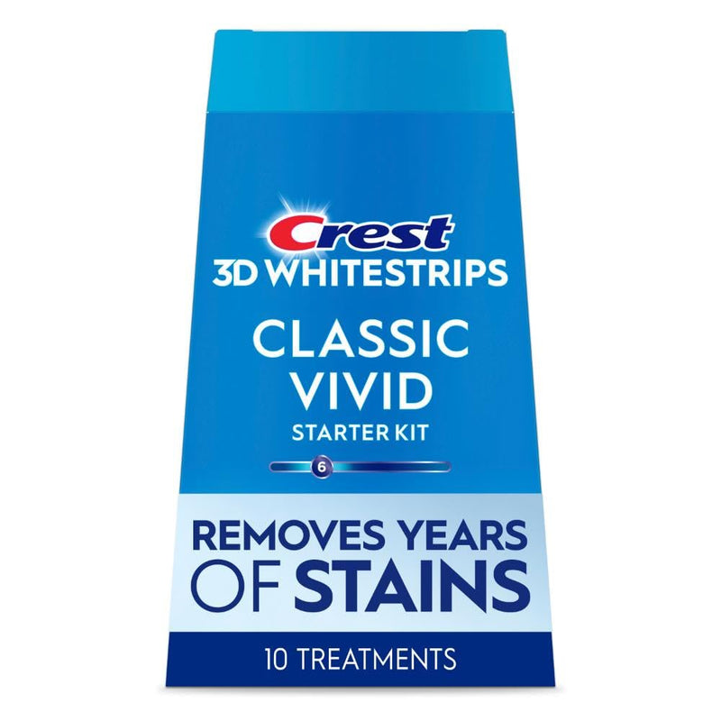 [Australia] - Crest 3D Whitestrips Whitening Starter Kit ‚Äì Teeth Whitening Kit, 10 Treatments, Each with 1 Upper/1Lower, 20 Strips ‚Äì Crest 3DWhite Teeth Whitening Strips 
