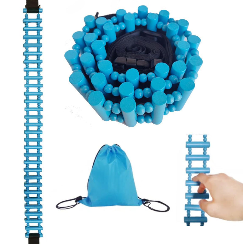 [Australia] - Shoulder Pain Relief Wooden Finger Ladder. Shoulders/Fingers/Joints Physical Therapy Ladder. Blue Hand Therapy Ladder for Rehabilitation. Physical Therapy Equipment For Chronic Muscle Pain 
