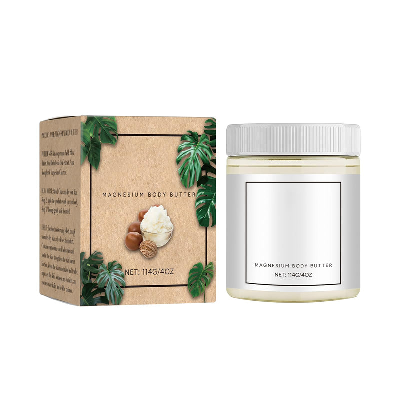 Mama-Bear Neuropathy Cream, Magnesium Body Butter,Magnesium Cream for Neuropathy, Deeply Moisturizes Skin, Keep Soft Smooth, Suitable for All Skin Types (114g/1pcs) white1pc