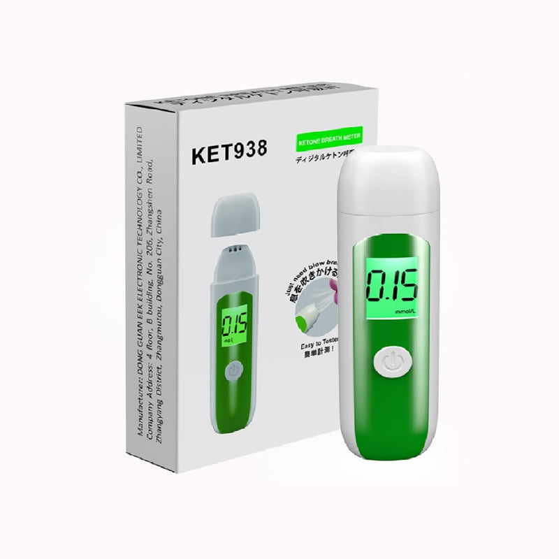 [Australia] - Ketone Breath Meter, Digital Ketosis Tester, Accurate Measurement, Help Monitor Your Weight & Ketosis(mool/L) Silver 