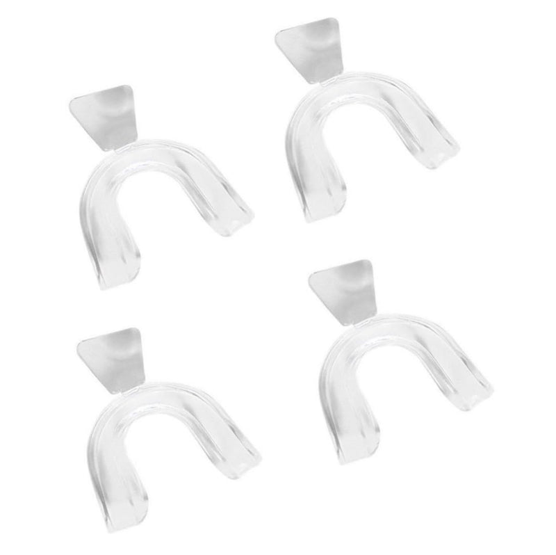 [Australia] - 4Pcs Silicone Transparent Comfortable Custom Mouth Guard Grinding,Sleeping Gum Shield,Guard Teeth Whitening Tray for Sports Bruxism Bite Guard,Easy to Use,Health and Household,Oral Care Pain Relief 