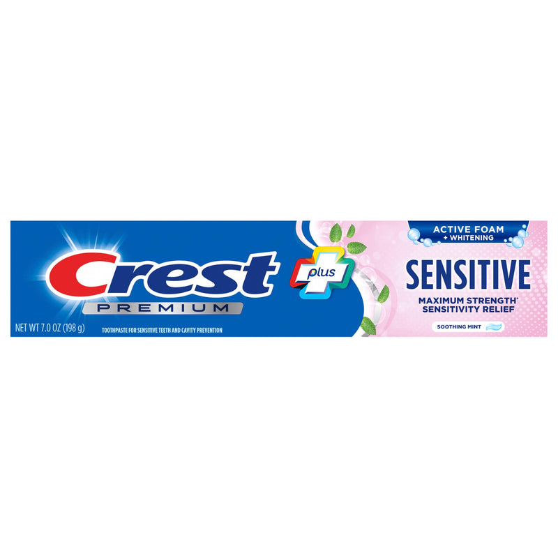 [Australia] - Crest, Toothpaste Premium Plus Whitening Active Foam Sensitive, 7 Ounce 