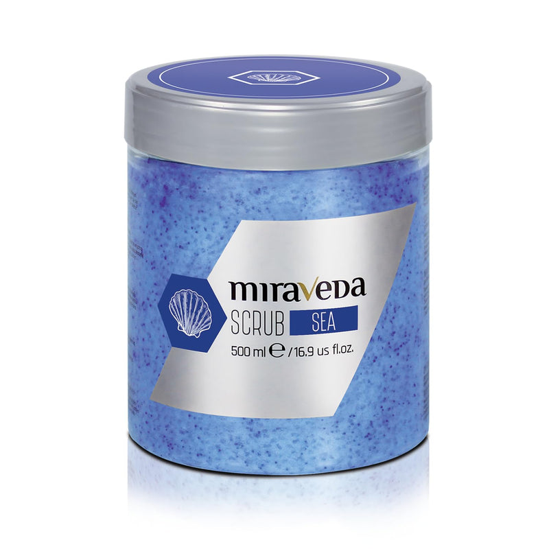 [Australia] - Miraveda by Italwax Sea Scrub - 500ml / 16.9fl.oz - Scrubs for professional and home use skin care - Moisturizing and nourishing treatments on the hands, feet, and body 16.9 Fl Oz (Pack of 1) 