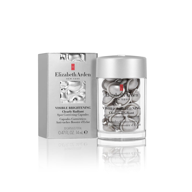 Elizabeth Arden Visible Brightening Clearly Radiant Dark Spot Corrector & Vitamin C Serum Capsules, Corrects Post-Acne Scars, Reduces Pores & Evens Skin Tone 30 Count (Pack of 1)