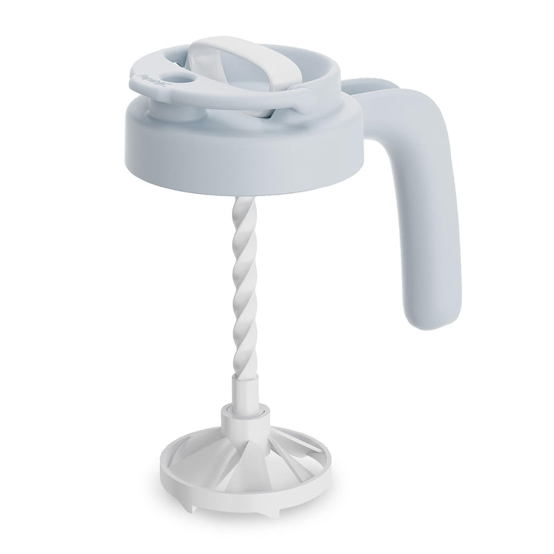 [Australia] - Papablic 32oz Formula Mixing Pitcher Lid, Breastmilk Pitcher Mixing Handle & Flip Locking Spout for Mixing Formula/Breastmilk/Protein Powder/Coffee, Blue Blue Lid 