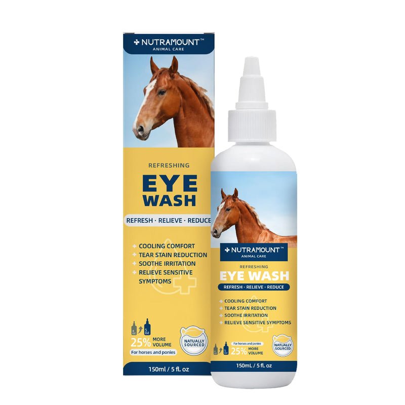 [Australia] - Eye Wash for Horses and Ponies 150ML/5 fl. oz Mild Botanical Formula Reduces Tear Staining 1 Bottle 1 Piece 